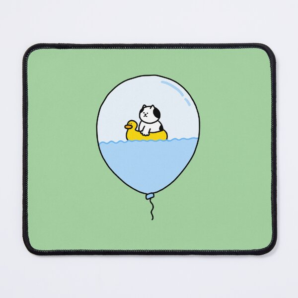 Item preview, a Cat on a duck float inside a balloon designed and sold by superbaechoo.