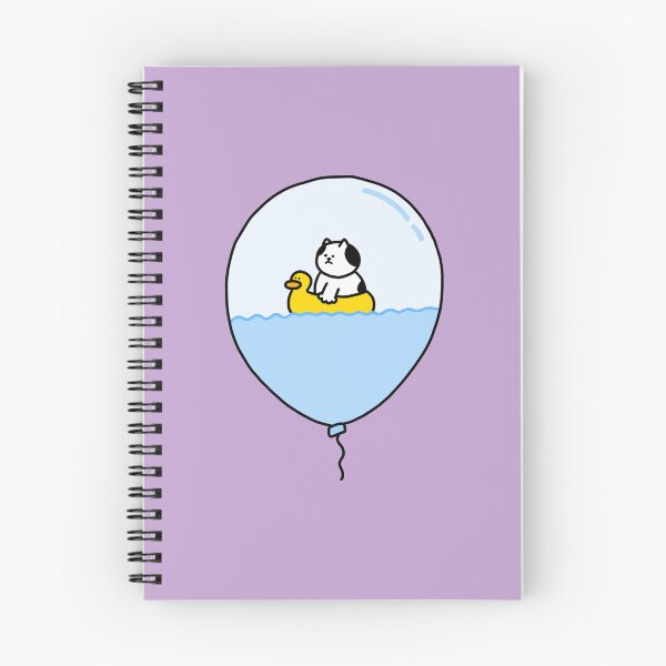 Item preview, a Cat on a duck float inside a balloon designed and sold by superbaechoo.