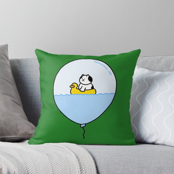 Item preview, a Cat on a duck float inside a balloon designed and sold by superbaechoo.