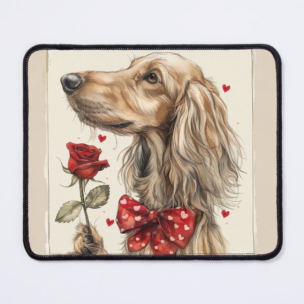 Item preview, Elegant Afghan Hound with a Rose designed and sold by Erika Kaisersot.