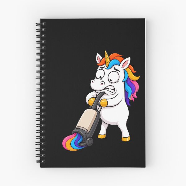 Item preview, Unicorn Vs Vacuum Cleaner Funny Cartoon Fight designed and sold by BoyleDesignShop.