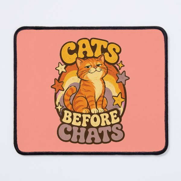 Item preview, Cats Before Chats — Funny Retro Cat Lover Design designed and sold by Miauau Studio.