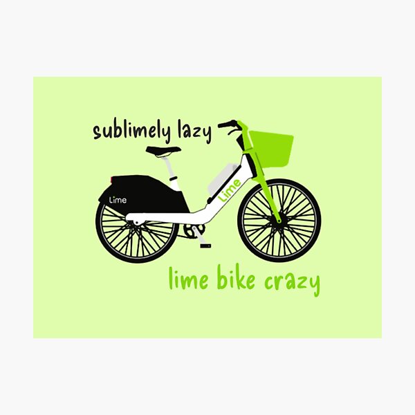 Item preview, lime bike designed and sold by sadieillust.