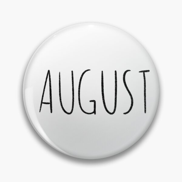 Item preview, Cute August Hand Lettered Typography Handwritten Monthly Artwork designed and sold by somimalikkk.