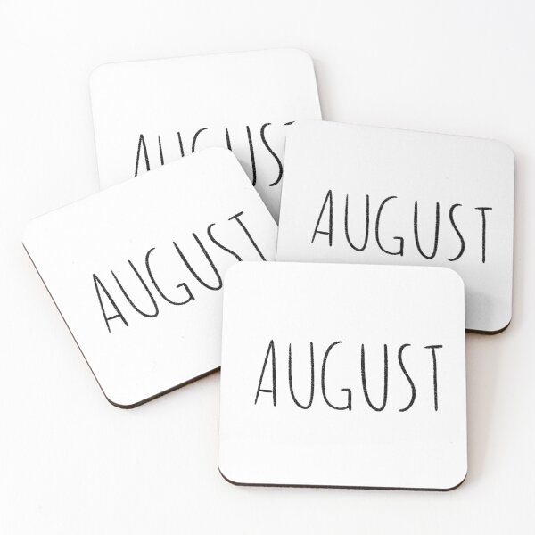 Item preview, Cute August Hand Lettered Typography Handwritten Monthly Artwork designed and sold by somimalikkk.