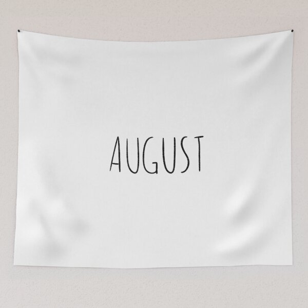 Item preview, Cute August Hand Lettered Typography Handwritten Monthly Artwork designed and sold by somimalikkk.