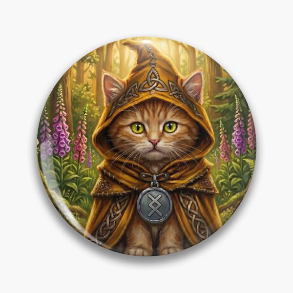 Item preview, The Solstice Tabby - Celtic Folklore Ginger Cat in Summer Woods  designed and sold by Englandbear.