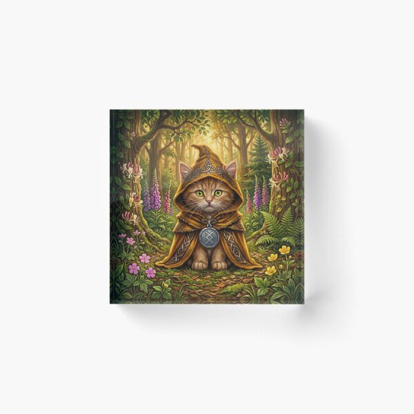 Item preview, The Solstice Tabby - Celtic Folklore Ginger Cat in Summer Woods  designed and sold by Englandbear.