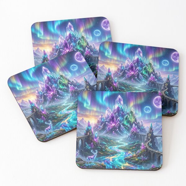 Item preview, Crystal Valley — Realm of Auroras and Moonlight designed and sold by RoyArt0.