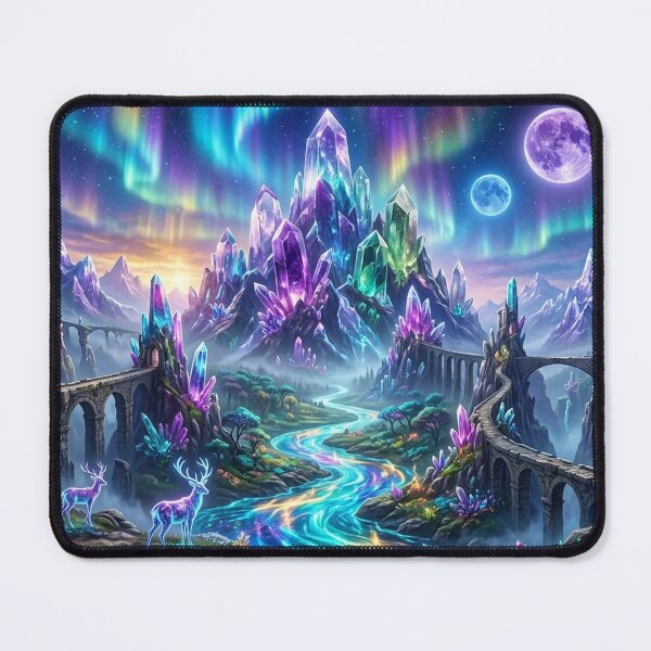 Item preview, Crystal Valley — Realm of Auroras and Moonlight designed and sold by RoyArt0.