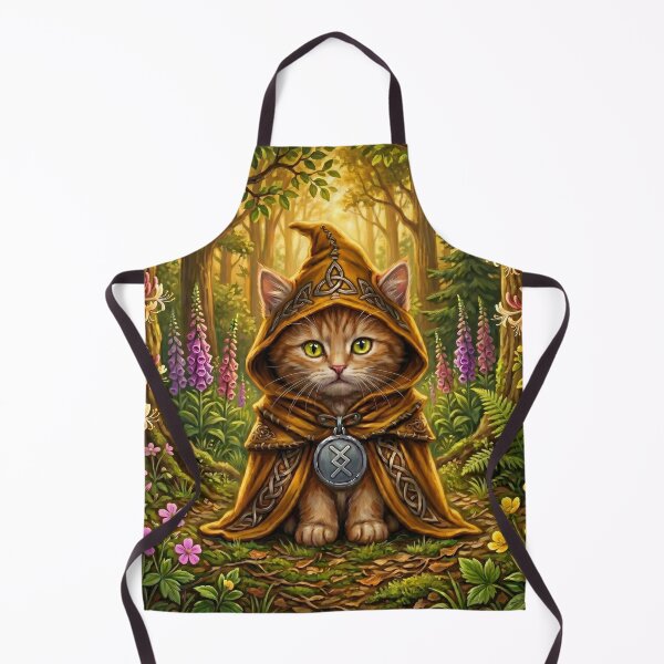 Item preview, The Solstice Tabby - Celtic Folklore Ginger Cat in Summer Woods designed and sold by Englandbear.