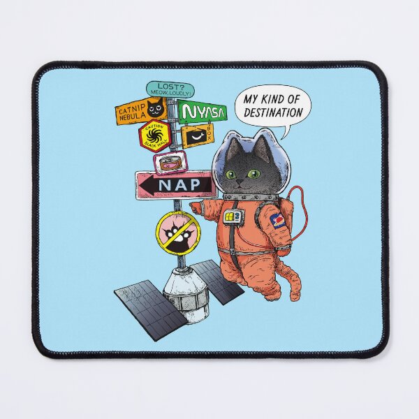 Item preview, COSMIC MEOW #05: Space Signpost and Cat Astronaut designed and sold by Neco Uchoo!.