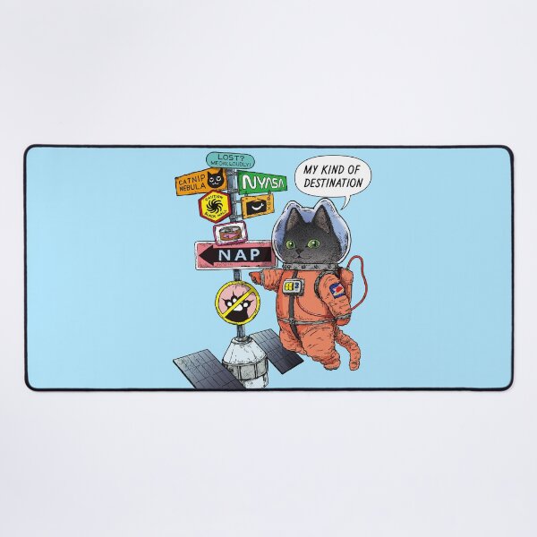 Item preview, COSMIC MEOW #05: Space Signpost and Cat Astronaut designed and sold by Neco Uchoo!.