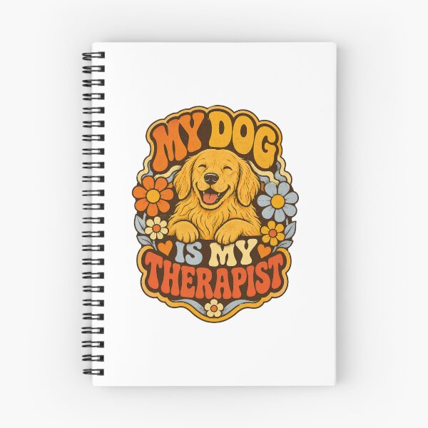 Item preview, My Dog Is My Therapist — Funny Retro Dog Lover Design designed and sold by Miauau Studio.