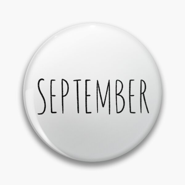 Item preview, Cute September Hand Lettered Typography Handwritten Monthly Artwork designed and sold by somimalikkk.