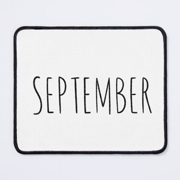 Item preview, Cute September Hand Lettered Typography Handwritten Monthly Artwork designed and sold by somimalikkk.