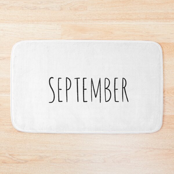 Item preview, Cute September Hand Lettered Typography Handwritten Monthly Artwork designed and sold by somimalikkk.