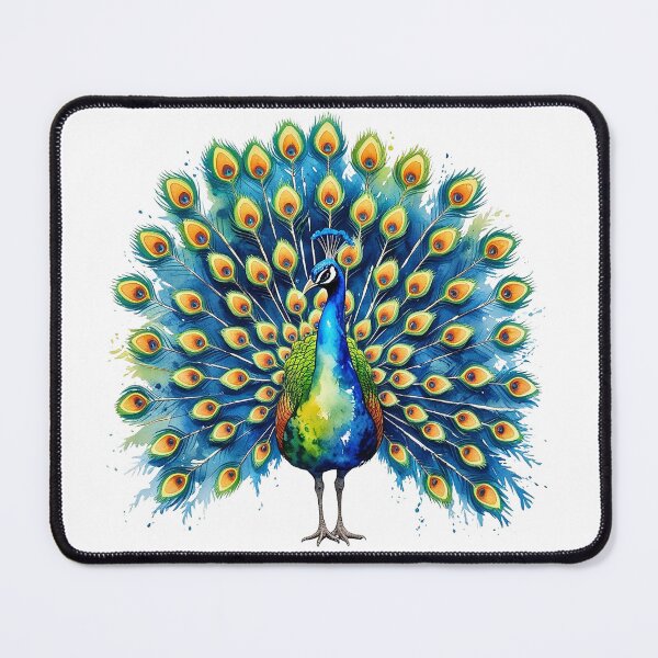 Item preview, Bright watercolor peacock designed and sold by AnnaHolyph.