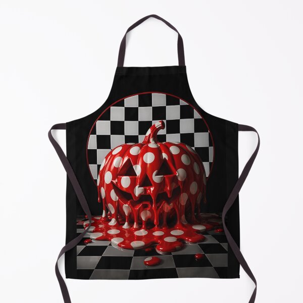 Item preview, Melting Polka Dot Pumpkin Halloween Pop Art designed and sold by YourColorsWall.