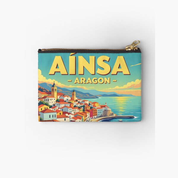 Item preview, Ainsa, Aragon, Spain: Vintage-Style Painterly Travel Poster designed and sold by LSVart.