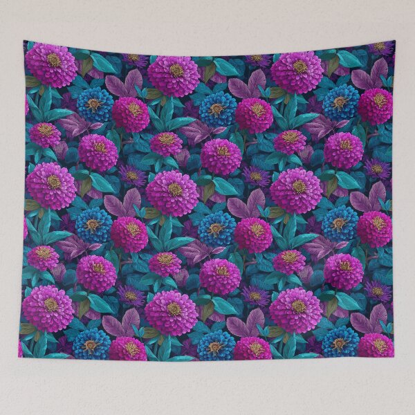 Item preview, Wild Zinnia Floral  - Birthday Flower Pattern - Valentine Gifts For Husband designed and sold by RoyalStarsPatts.