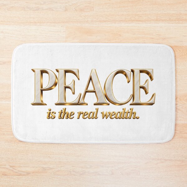 Item preview, Peace Is the Real Wealth designed and sold by bolaAura.