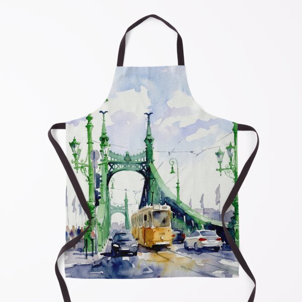 Item preview, Liberty Bridge Budapest, Yellow Tram designed and sold by caracatita75.