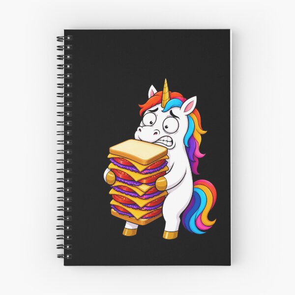 Item preview, Unicorn Eating Giant Sandwich Funny Cartoon Gift designed and sold by BoyleDesignShop.