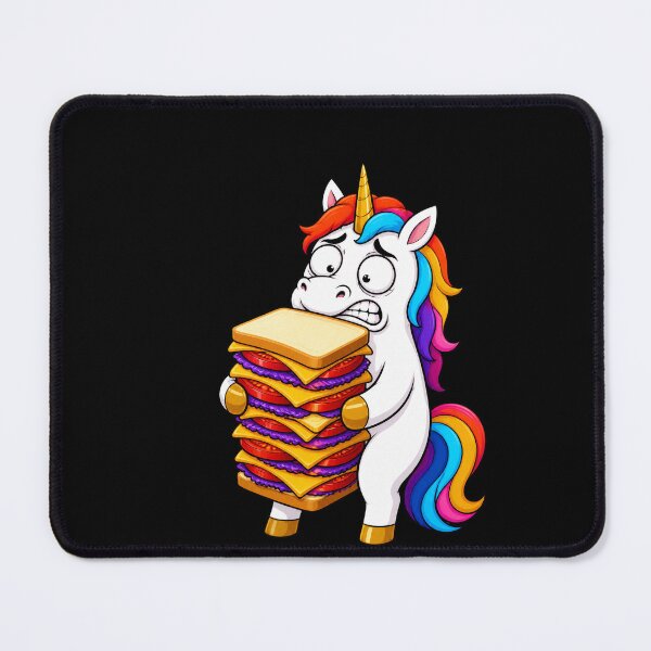 Item preview, Unicorn Eating Giant Sandwich Funny Cartoon Gift designed and sold by BoyleDesignShop.