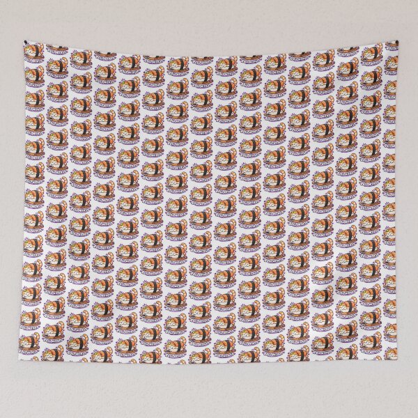 Item preview, Roll With It Sushi Cat Cute Funny Cat designed and sold by JPCuteDesign.