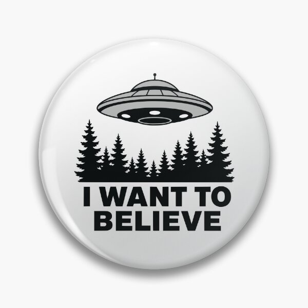 Item preview, I Want To Believe UFO Forest Alien designed and sold by Imaginationbeyond.
