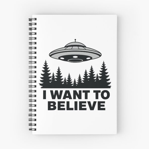 Item preview, I Want To Believe UFO Forest Alien designed and sold by Imaginationbeyond.