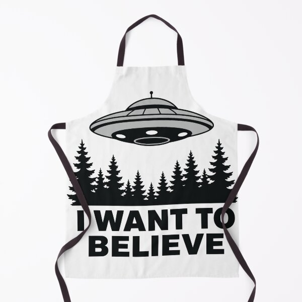 Item preview, I Want To Believe UFO Forest Alien designed and sold by Imaginationbeyond.