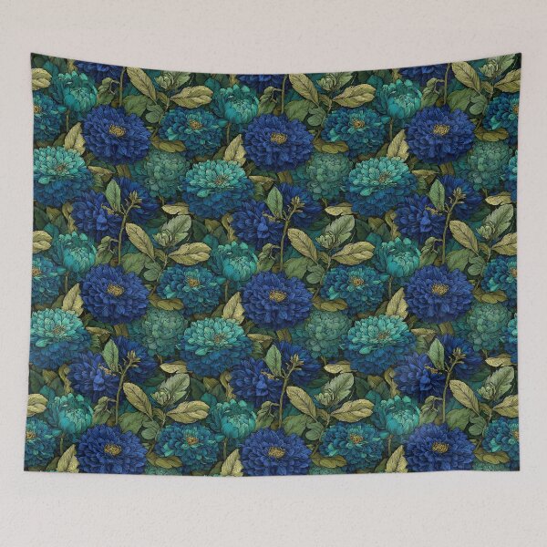 Item preview, Stunning Zinnia Floral  - Botanical Garden Pattern - Valentine Gifts For wife designed and sold by RoyalStarsPatts.