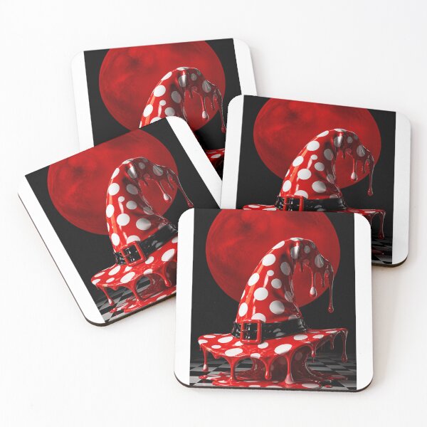 Item preview, Melting Polka Dot Witch Hat Blood Moon Pop Art designed and sold by YourColorsWall.