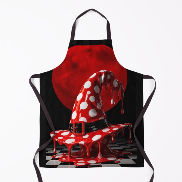 Item preview, Melting Polka Dot Witch Hat Blood Moon Pop Art designed and sold by YourColorsWall.