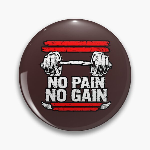 Item preview, No Pain, No Gain | Olympic Gym Bar Design designed and sold by AstronautMerch.