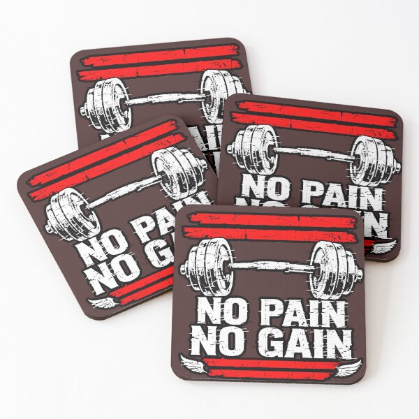 Item preview, No Pain, No Gain | Olympic Gym Bar Design designed and sold by AstronautMerch.