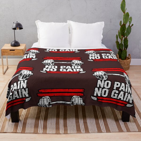 Item preview, No Pain, No Gain | Olympic Gym Bar Design designed and sold by AstronautMerch.