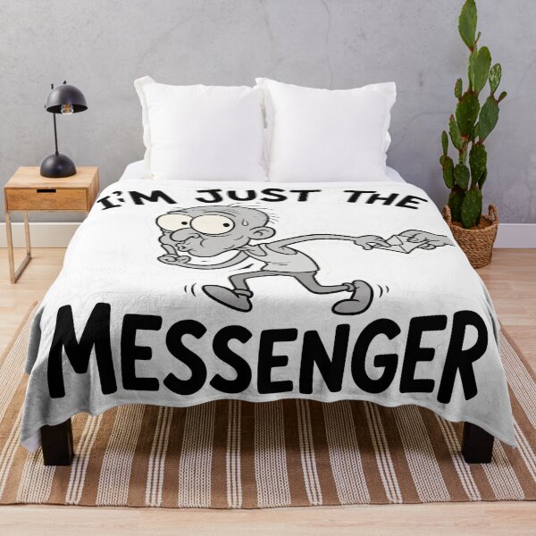 Item preview, I'm Just the Messenger Funny Office Humor designed and sold by CreativeArtisanPrints Shop.