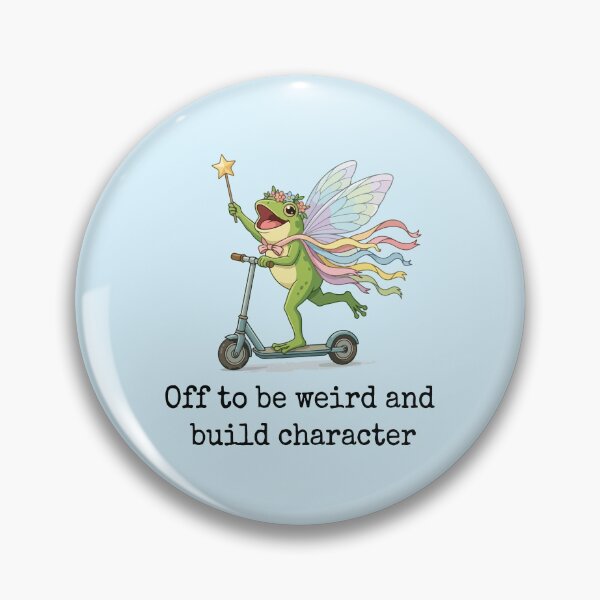 Item preview, Off To Be Weird And Build Character Fairy Frog designed and sold by BrownHorse90s.