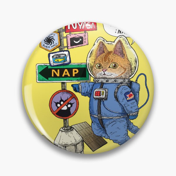 Item preview, COSMIC MEOW #05: Space Signpost and Cat Astronaut designed and sold by Neco Uchoo!.