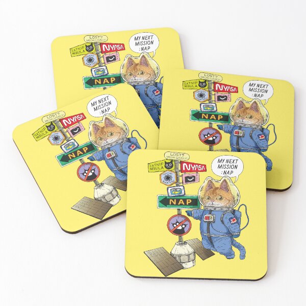 Item preview, COSMIC MEOW #05: Space Signpost and Cat Astronaut designed and sold by Neco Uchoo!.