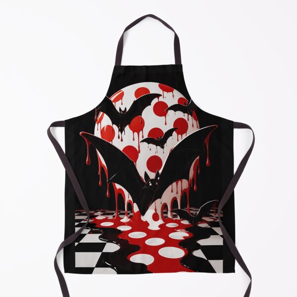 Item preview, Flying Bats Blood Moon Polka Dot Pop Art designed and sold by YourColorsWall.
