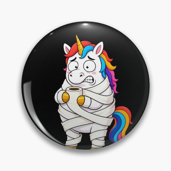 Item preview, Unicorn Wrapped In Toilet Paper Funny Cartoon designed and sold by BoyleDesignShop.