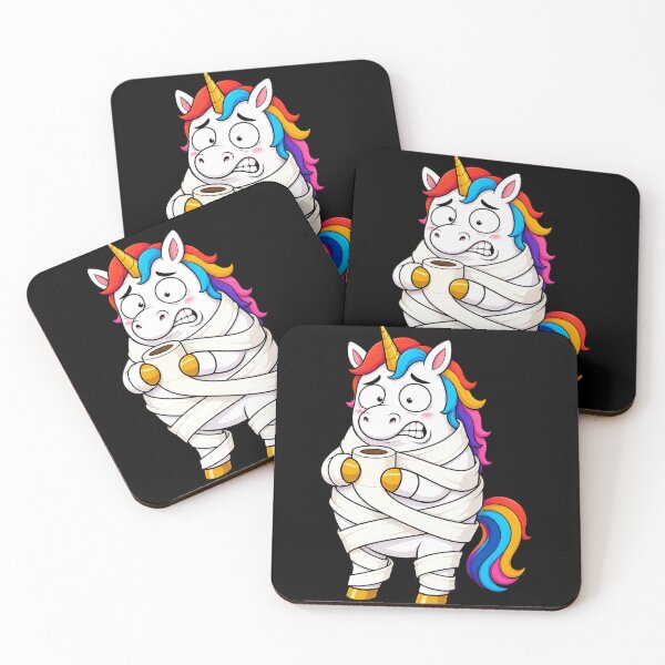 Item preview, Unicorn Wrapped In Toilet Paper Funny Cartoon designed and sold by BoyleDesignShop.