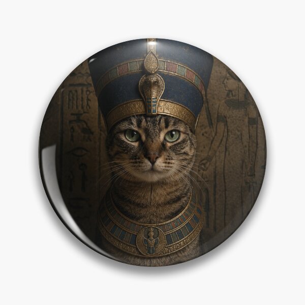 Item preview, Nefertiti Cat – Egyptian Queen designed and sold by Moxie-Cat-Universe.