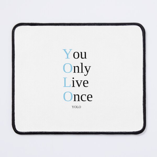 Item preview, YOLO — You Only Live Once Colorful Typography Art designed and sold by VzerosDigital.