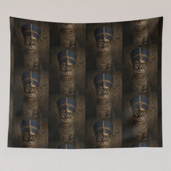 Item preview, Nefertiti Cat – Egyptian Queen designed and sold by Moxie-Cat-Universe.
