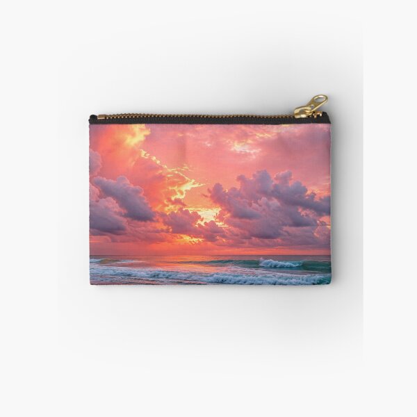 Item preview, Pink Sunset Over a Peaceful Ocean Beach designed and sold by Wild Bloom Paws.